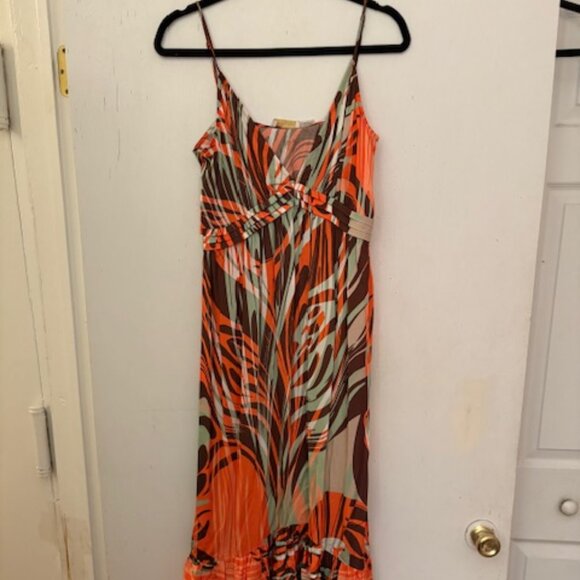 Ramy Brook Silk Palm Leaf Print Dress, Sz 8, $495 - Picture 4 of 11
